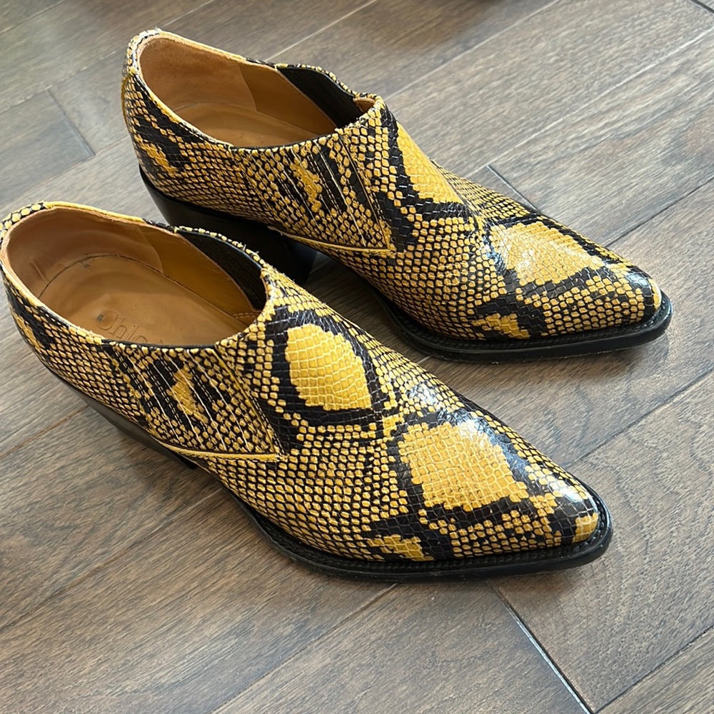 Chloe Python Ankle Boots - image 1